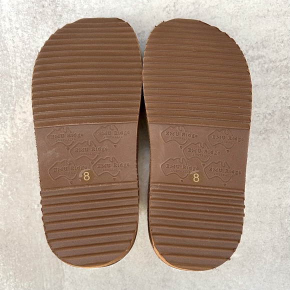 EMU Ridge Harper Animal Print Suede & Sheepskin Wool Mule Slippers, 8 NWT - Picture 6 of 6